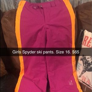 Spyder ski pants
